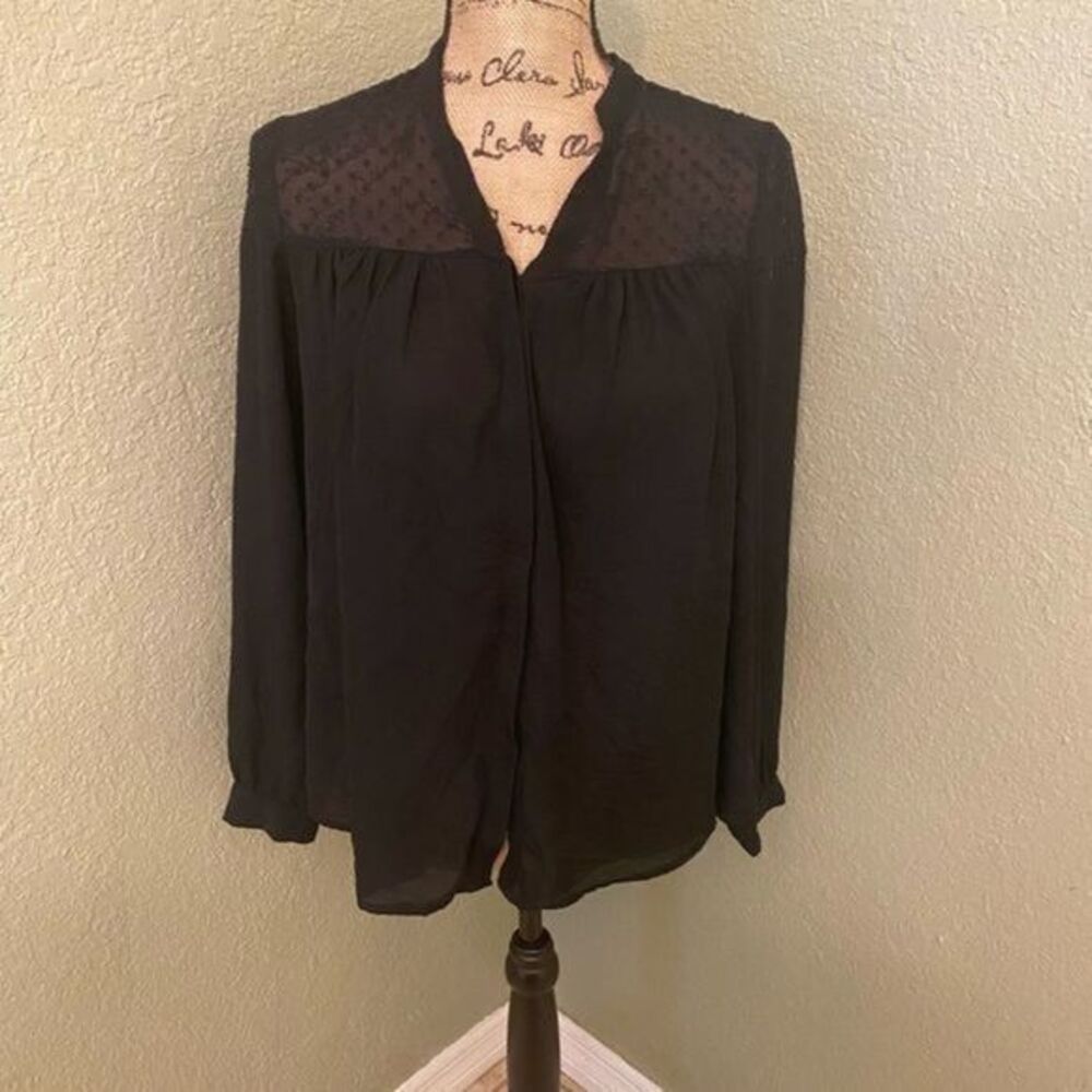 Bundle 6 for $20 plus shipping Euc Decree black sheer blouse